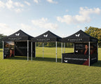 3m x 3m Pitched Roof Gazebo - Aluminium