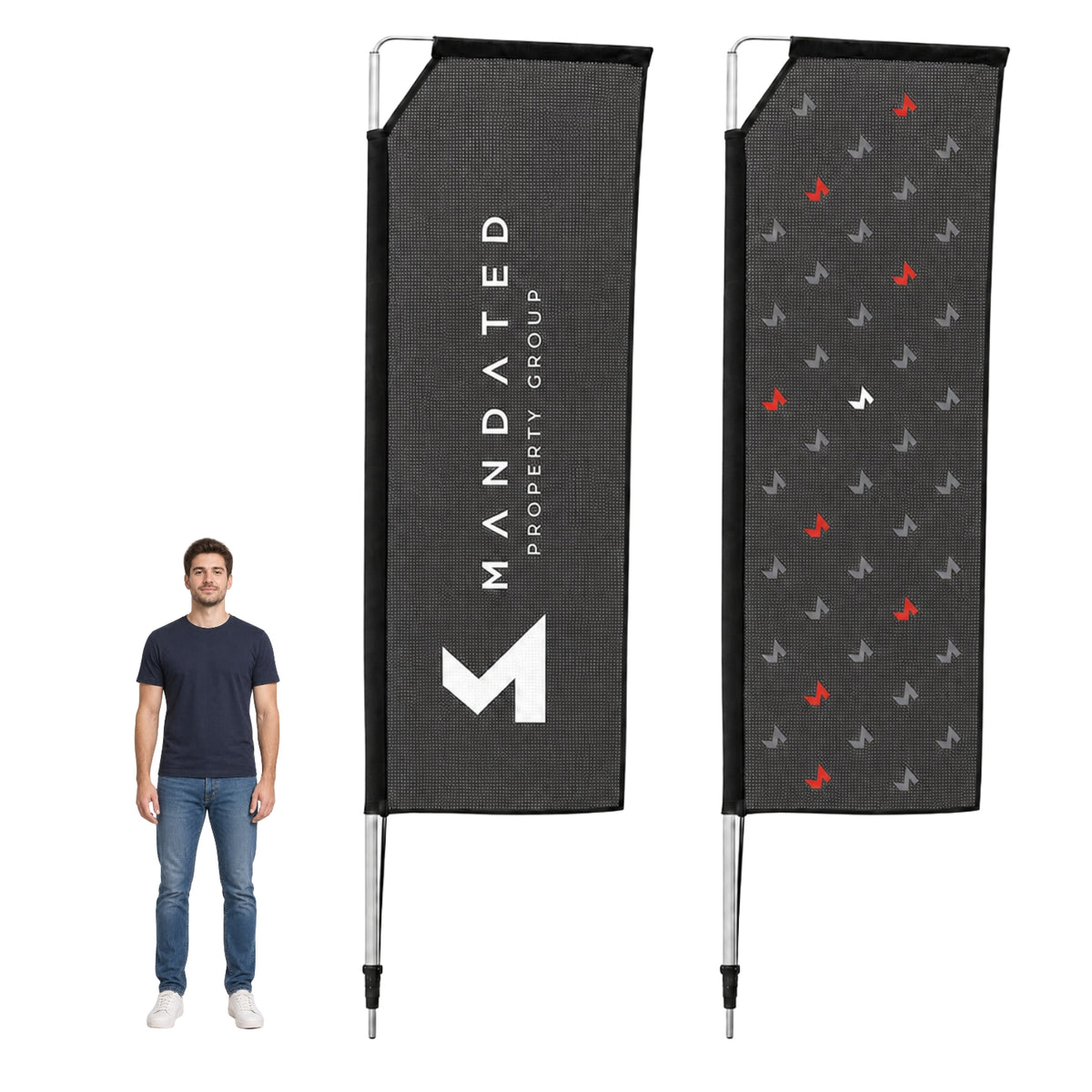 Mandated Telescopic Flags - 4 Meters