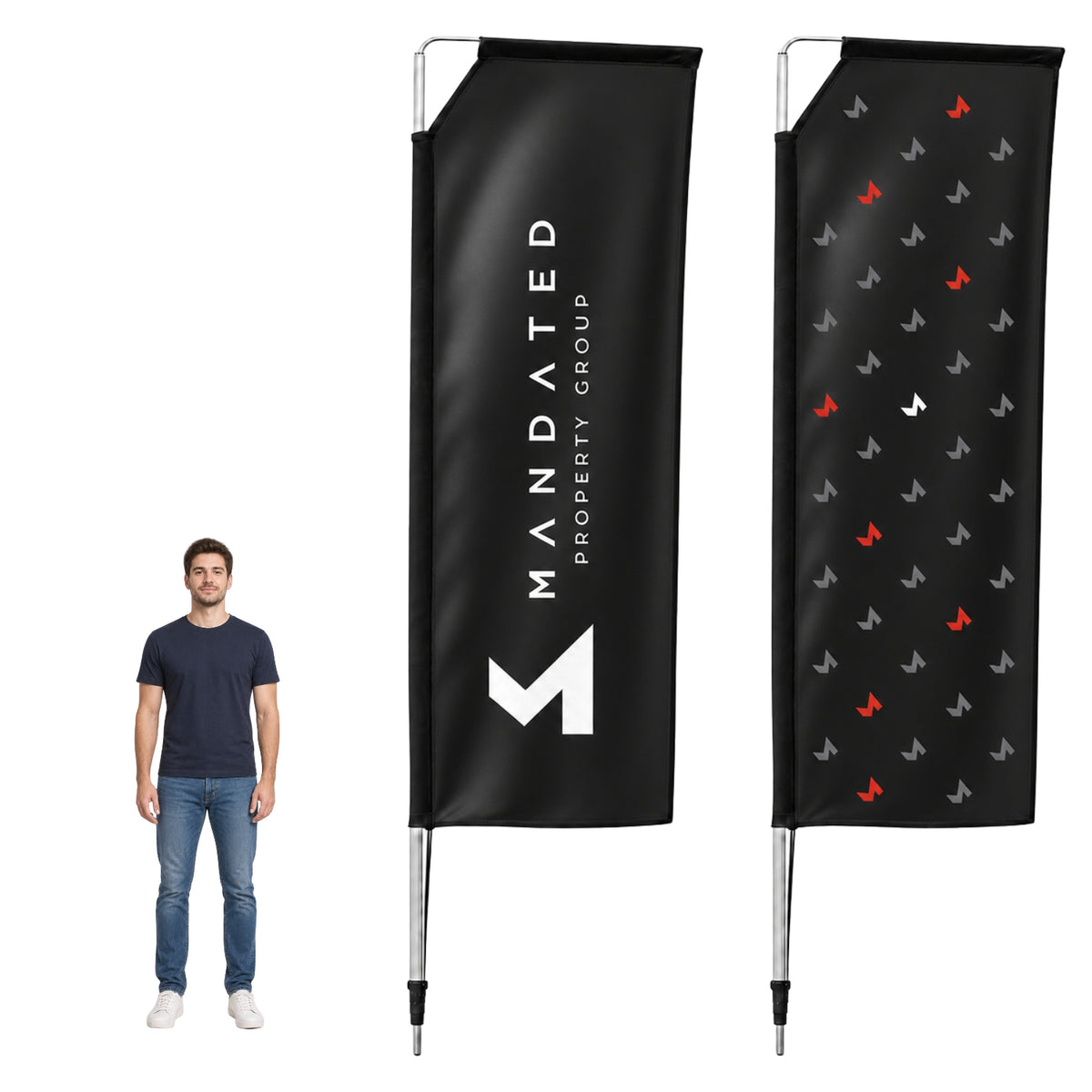 Mandated Telescopic Flags - 4 Meters