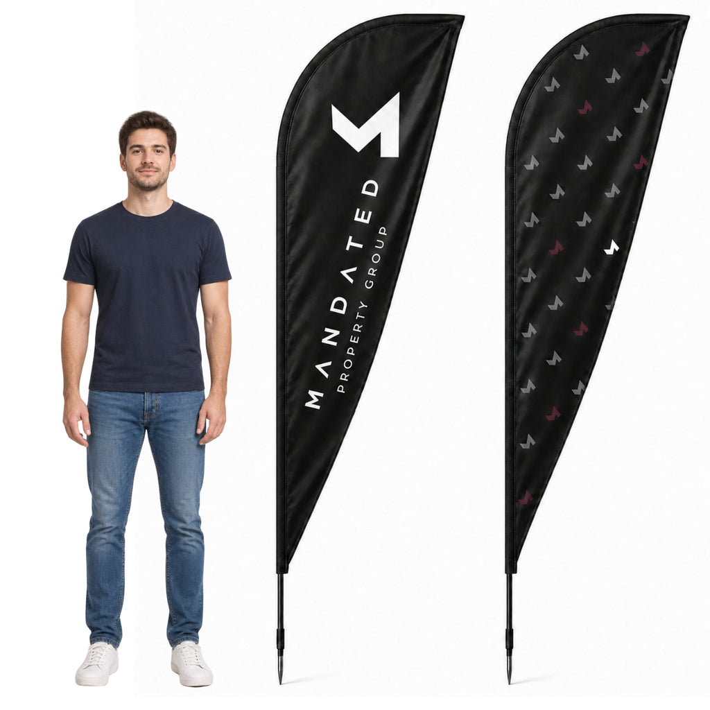 Mandated Teardrop Flags - 2 Meters