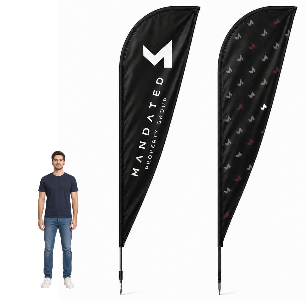 Mandated Teardrop Flags - 4 Meters