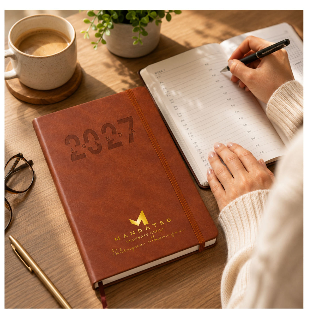 A5 Agenda Diary 2027 - Premium Daily Planner