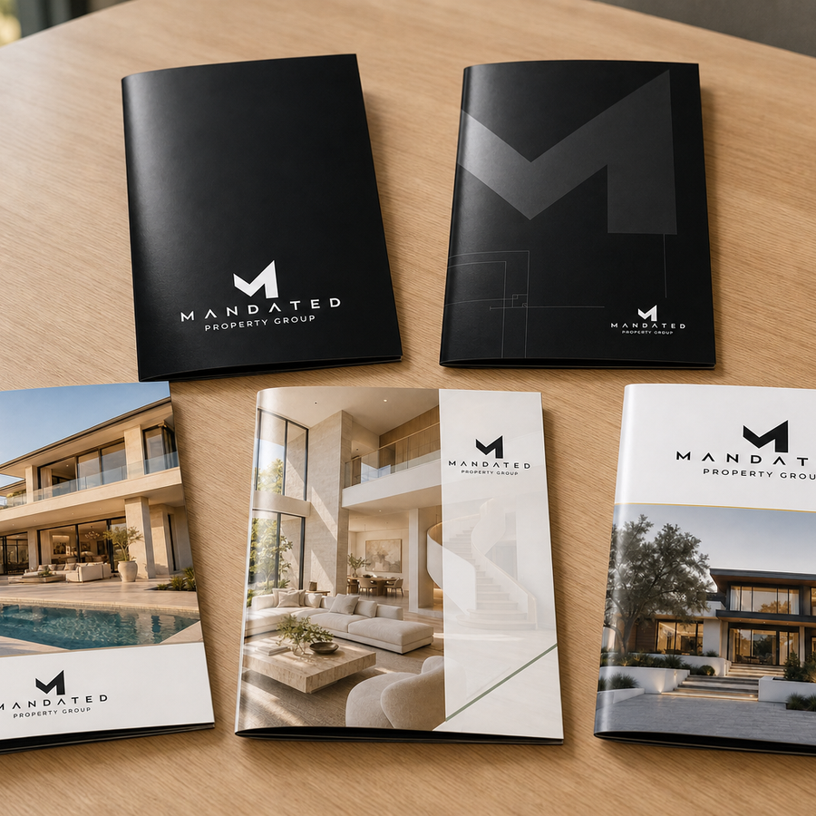 Custom A4 Business Folders – 350gsm