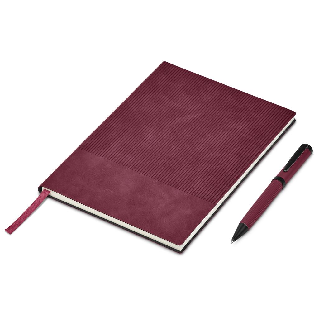 Velour Executive Notebook & Pen Gift Set