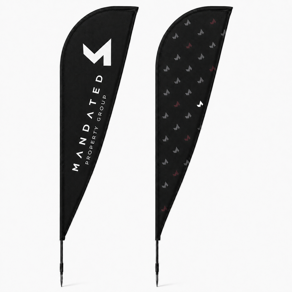 Sublimated Sharkfin Flags