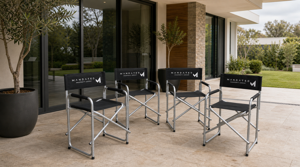 Coated Steel Directors Chair