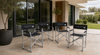 Coated Steel Directors Chair