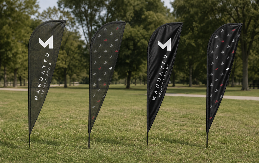 Mandated Teardrop Flags - 3 Meters