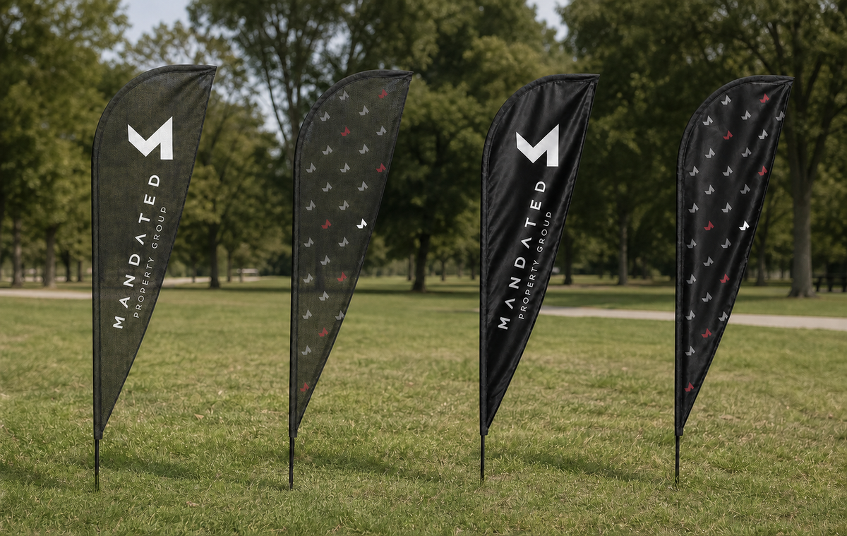 Mandated Teardrop Flags - 2 Meters