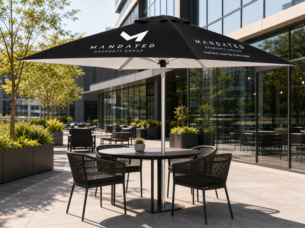Fade Resistant Parasol – Single Round Pole