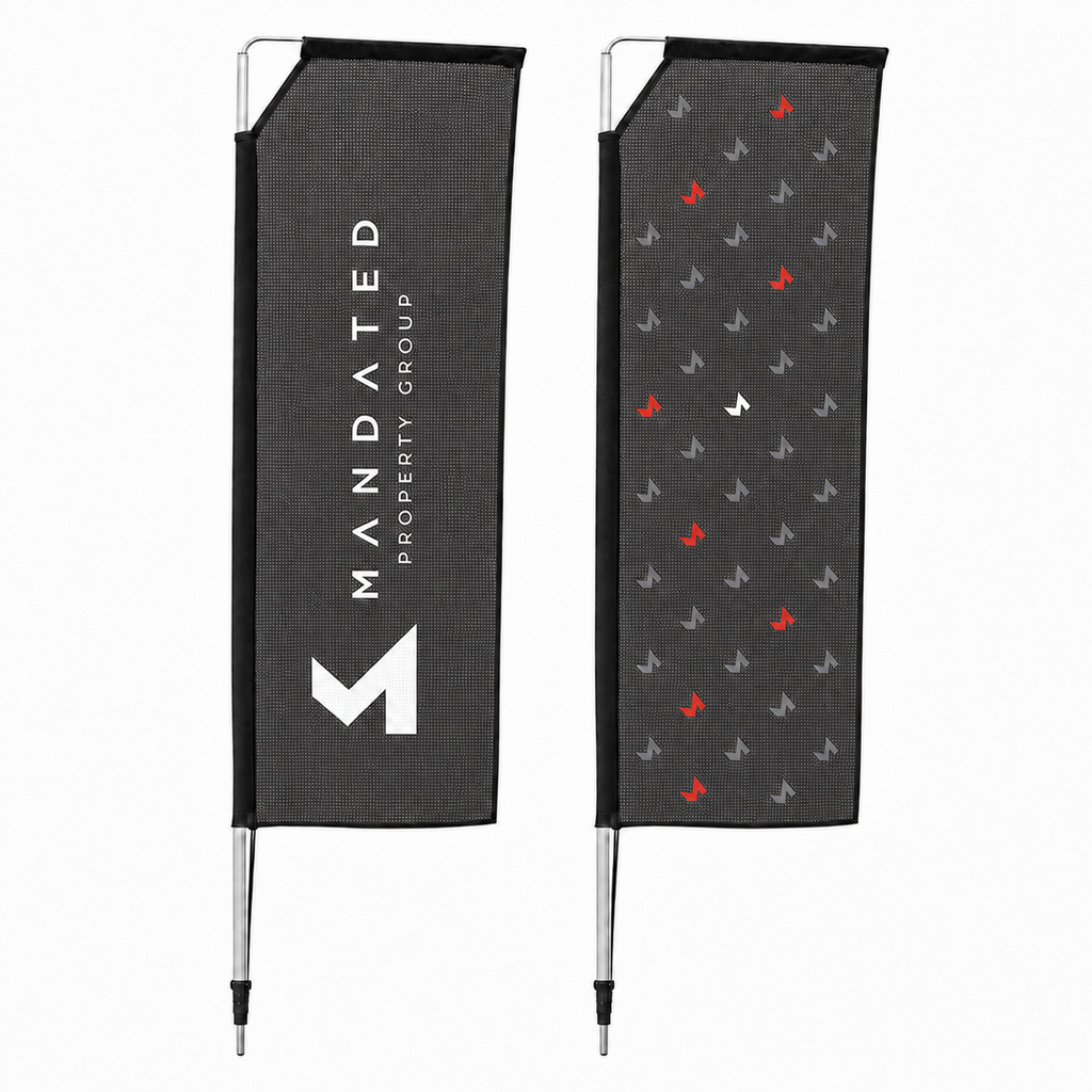 Sublimated Telescopic Flags