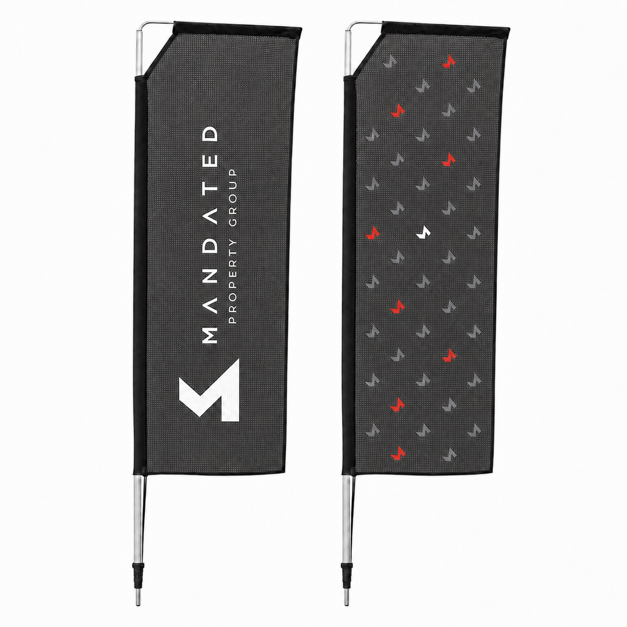 Sublimated Telescopic Flags