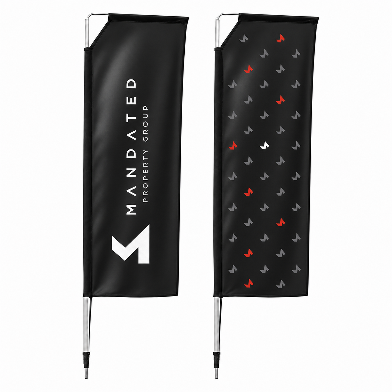 Sublimated Telescopic Flags