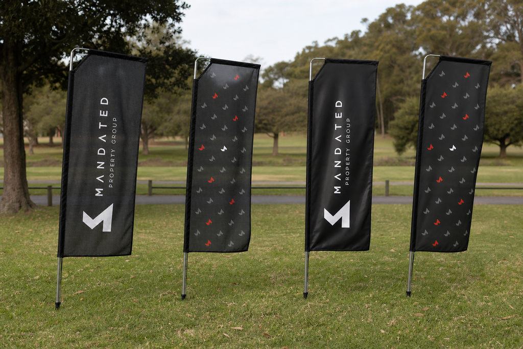 Sublimated Telescopic Flags