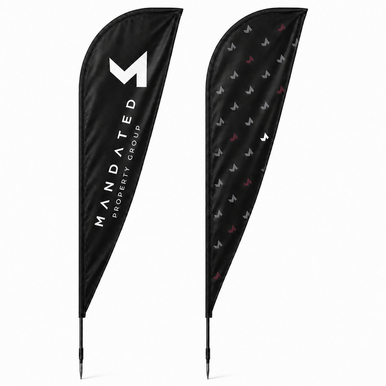 Sublimated Sharkfin Flags