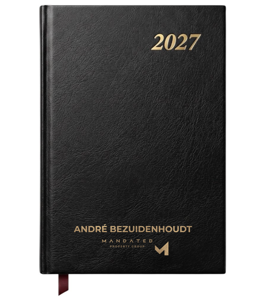 Classic Black A4  Hardcover 2027 Diary