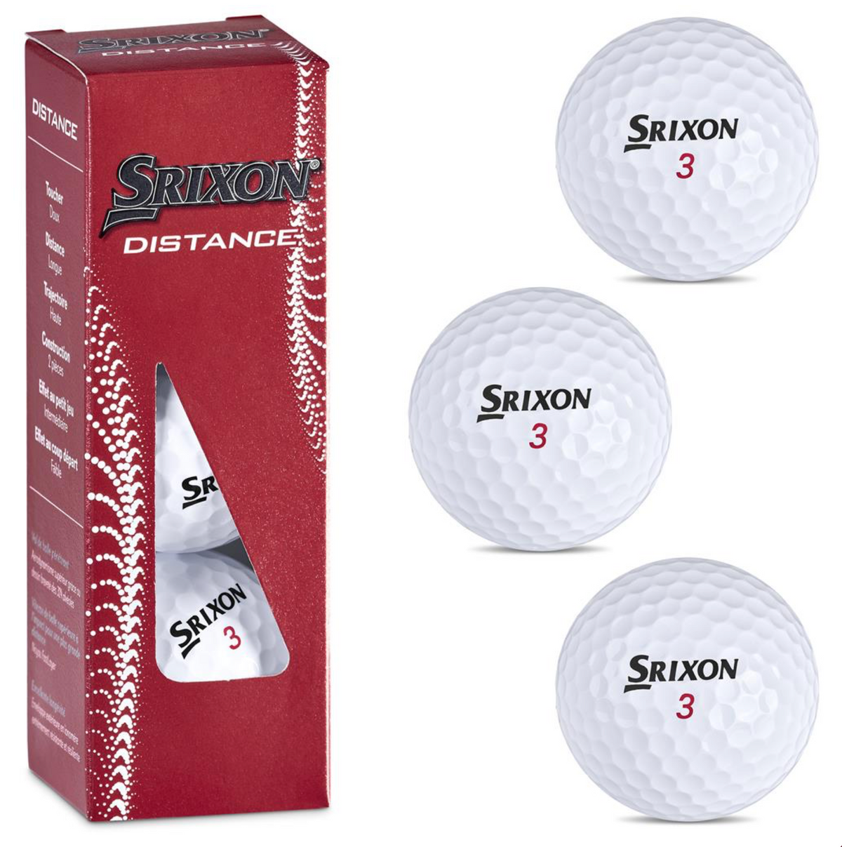 Srixon Distance Golf Balls (Sleeve of 3) CUSTOM BRANDING