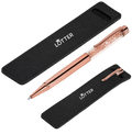 LuxeGlide Metal Pen with Felt Sleeve