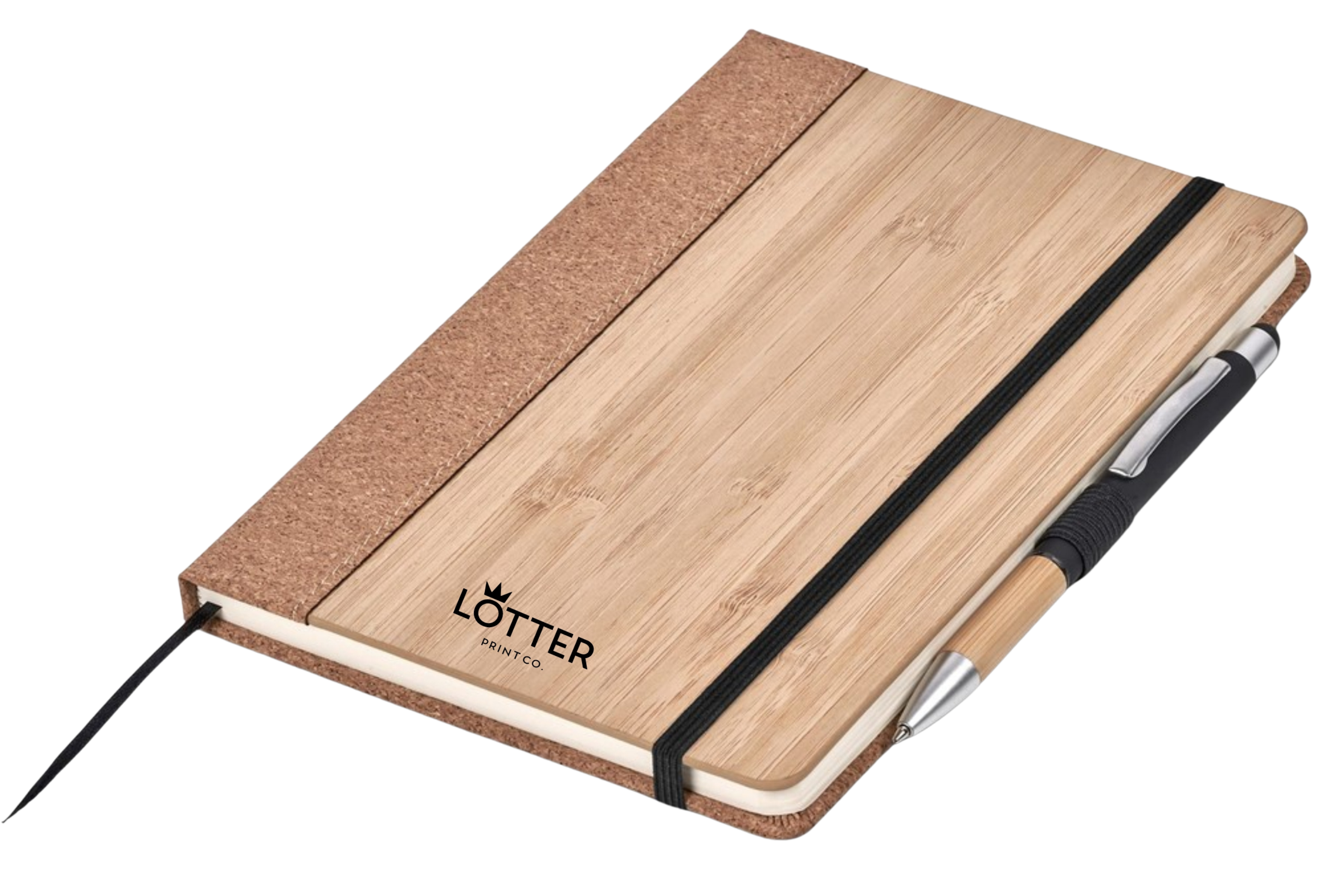 EcoTouch Bamboo & Cork Notebook Pen Set