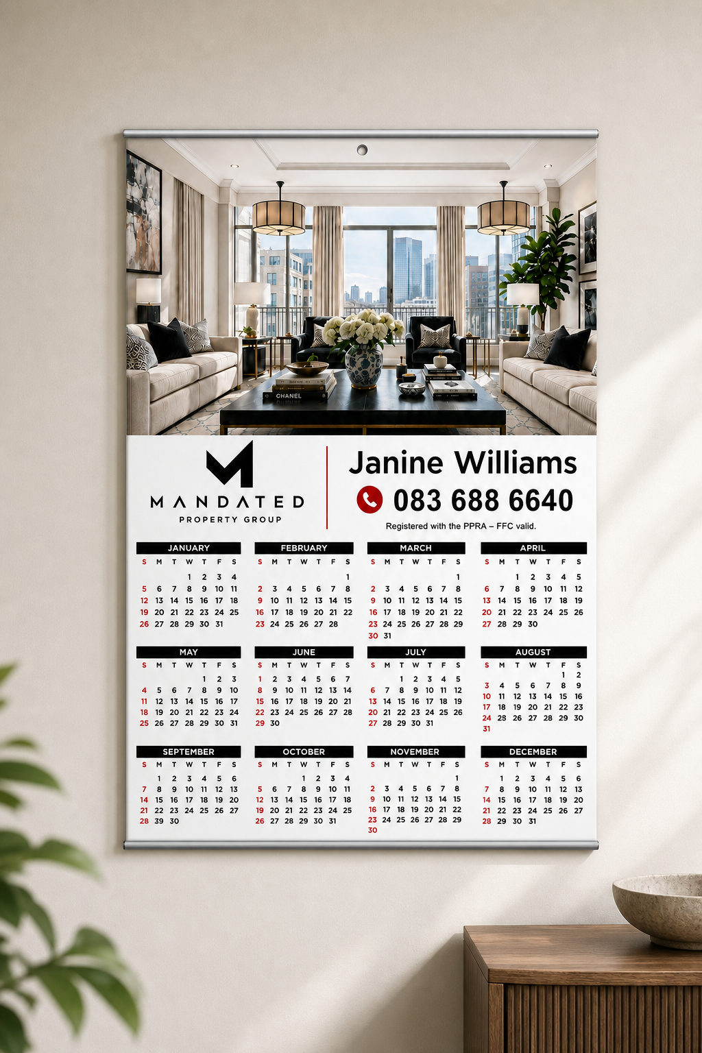 A3 Wall Calendar