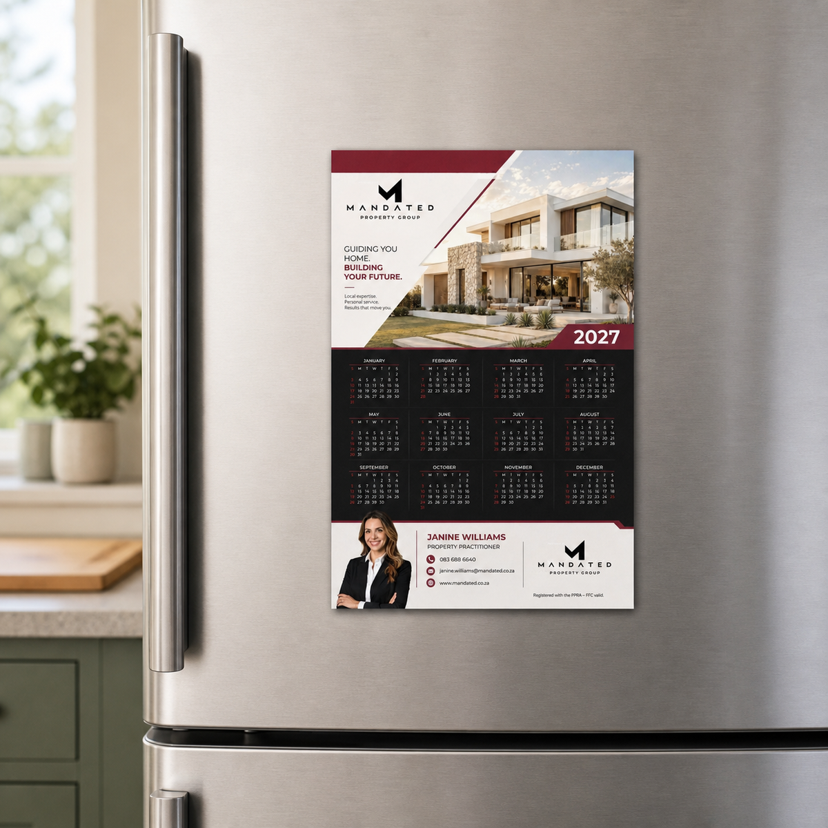 A5 Calendar with Magnets