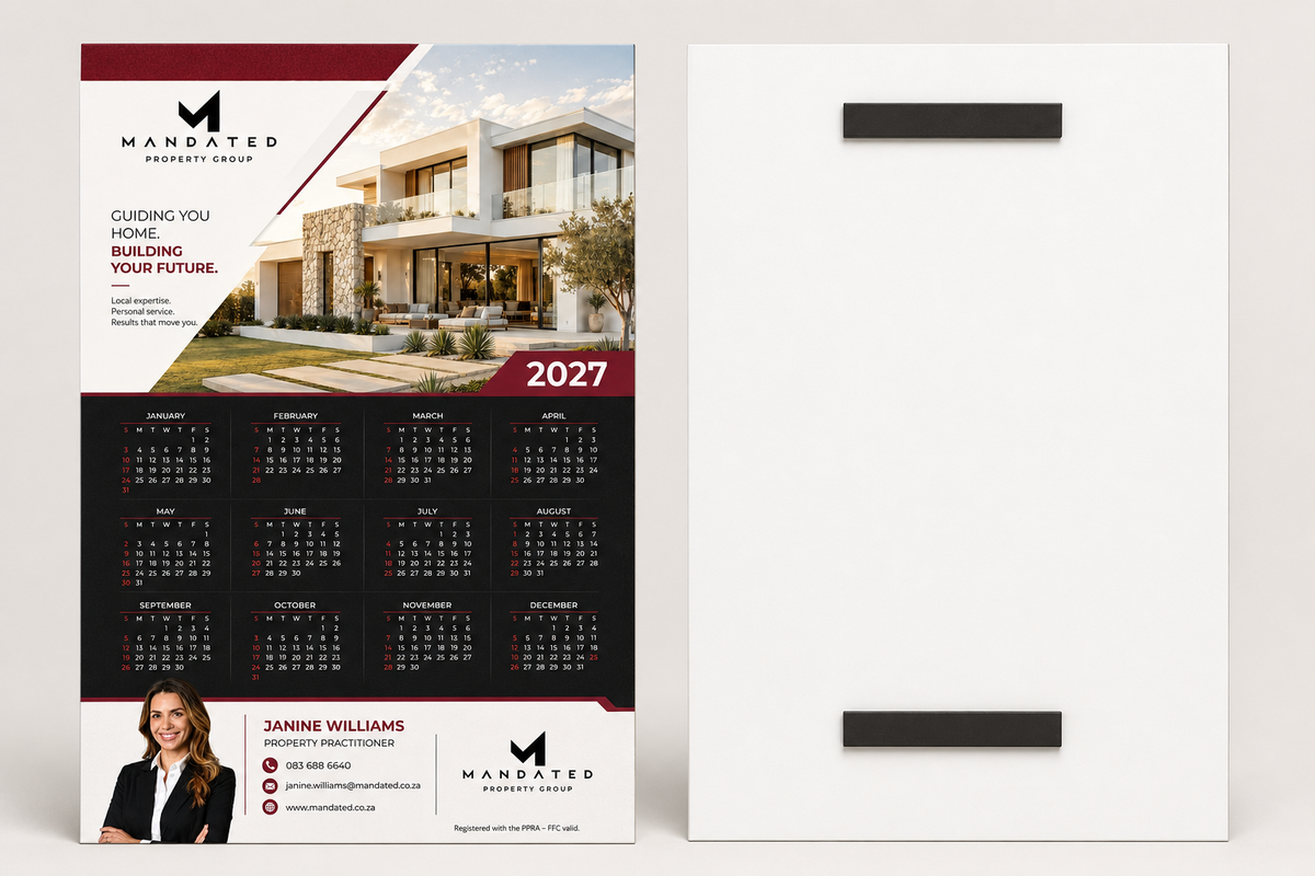 A5 Calendar with Magnets