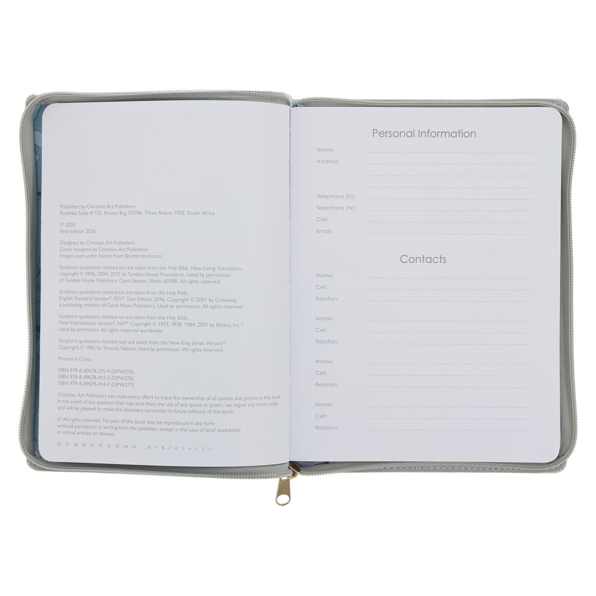 A5 Christian Zip Close 2027 Weekly Planner